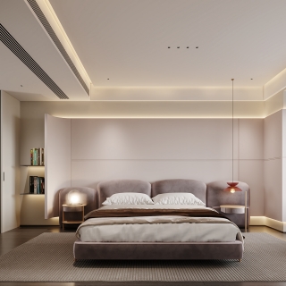 现代女孩卧室特写