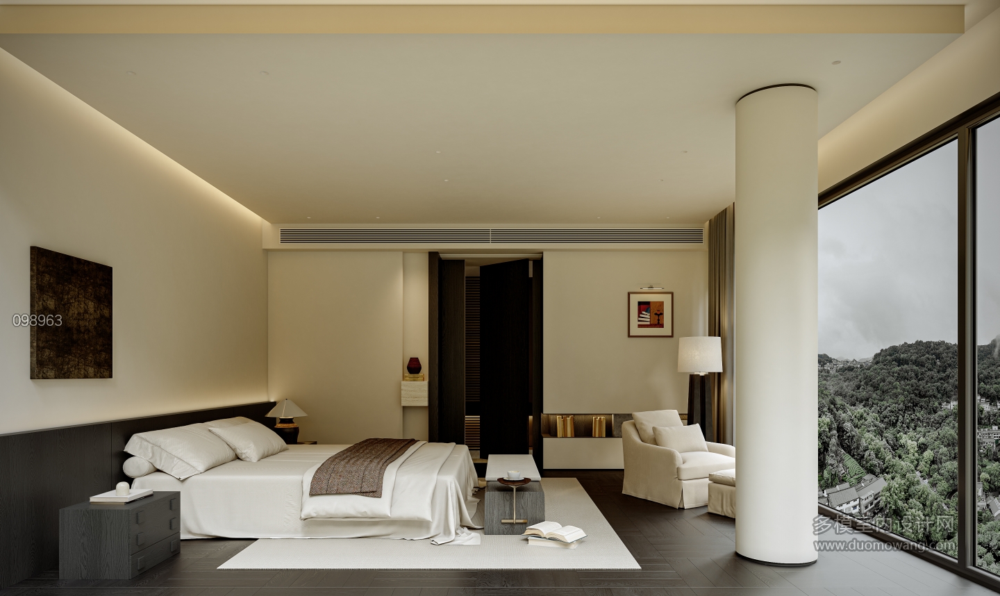 中古风别墅五层主卧