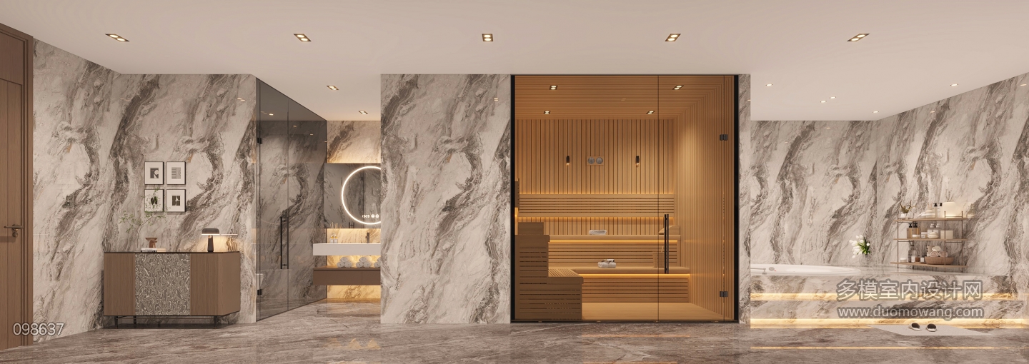 现代负一卫生间