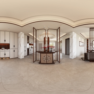 新中式客餐厅全景