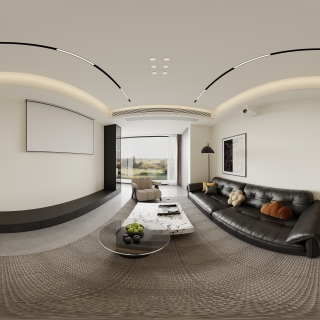 17-16-5 现代 客餐厅 全景 新