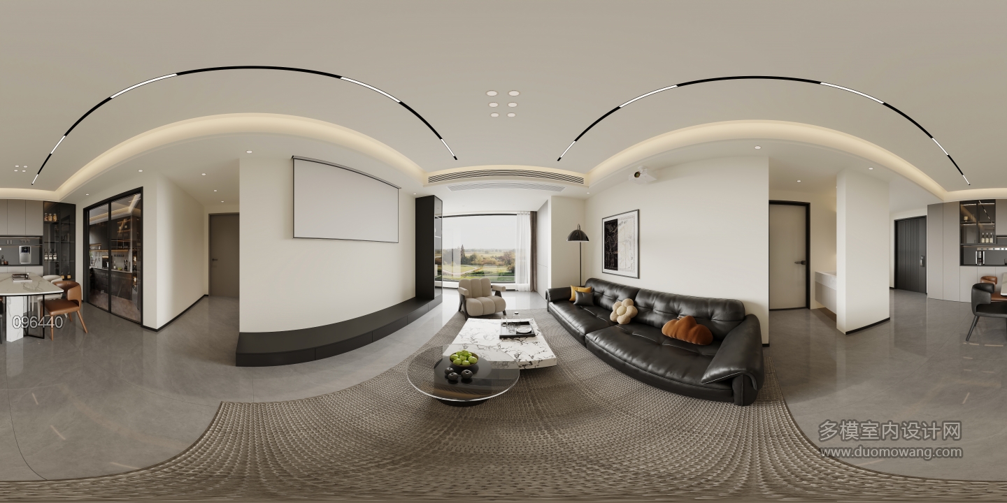 17-16-5 现代 客餐厅 全景 新