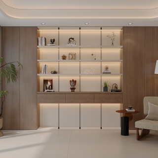 现代二楼书房特写2