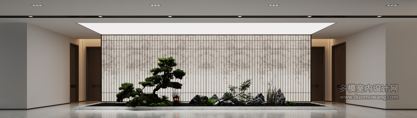 现代办公室二层景观