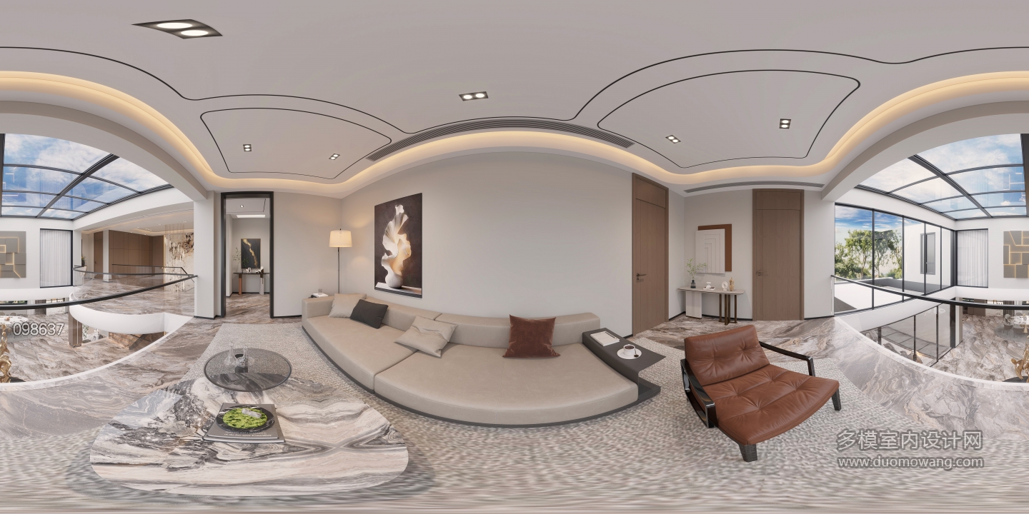 现代360二层起居室