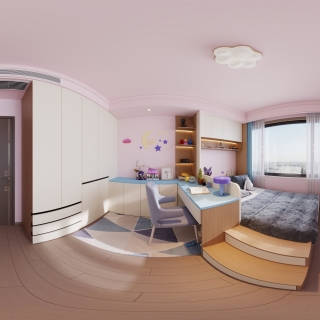 多巴胺奶油风儿童房