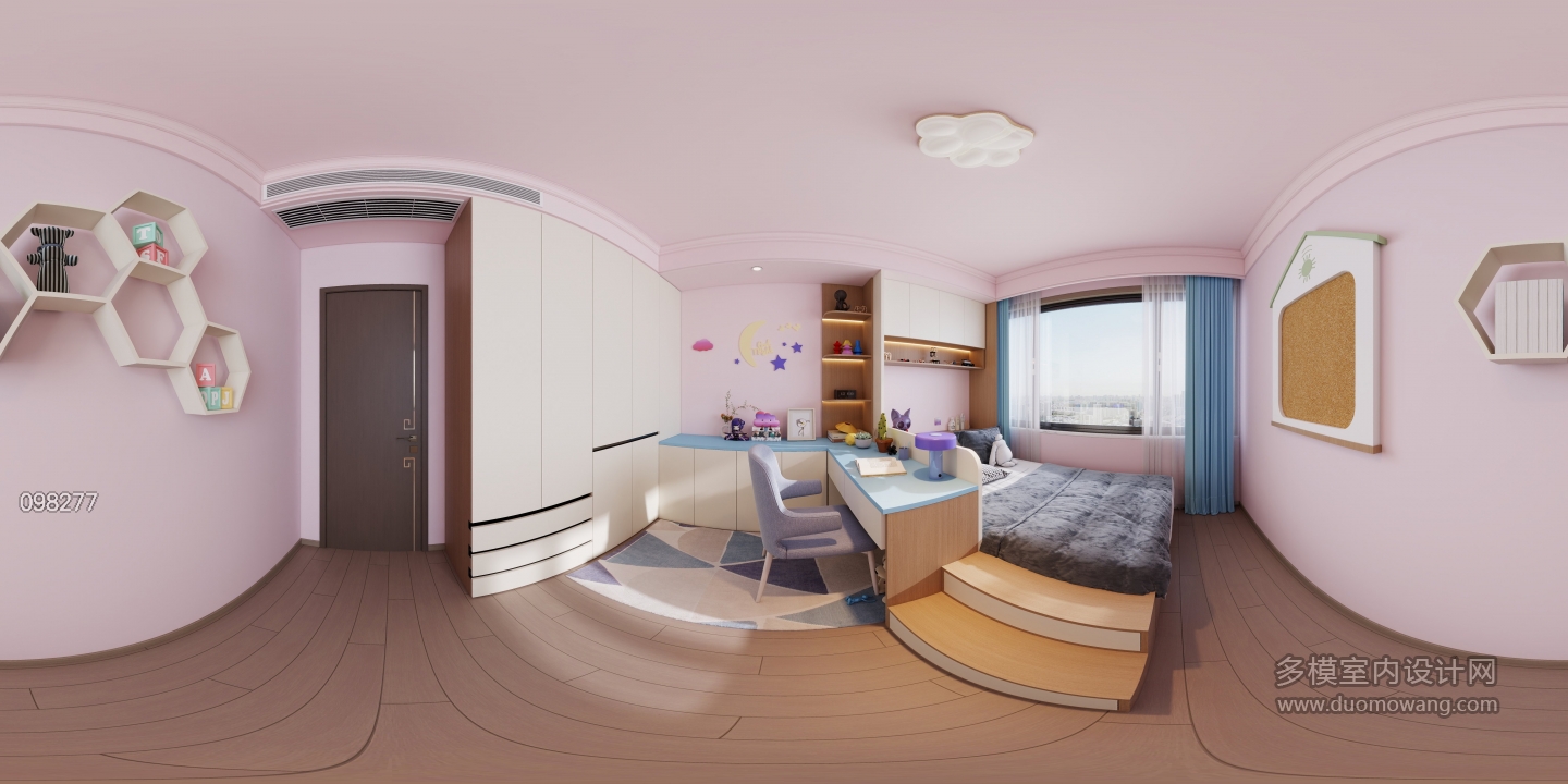 多巴胺奶油风儿童房