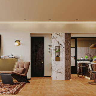 老钱风客厅特写2