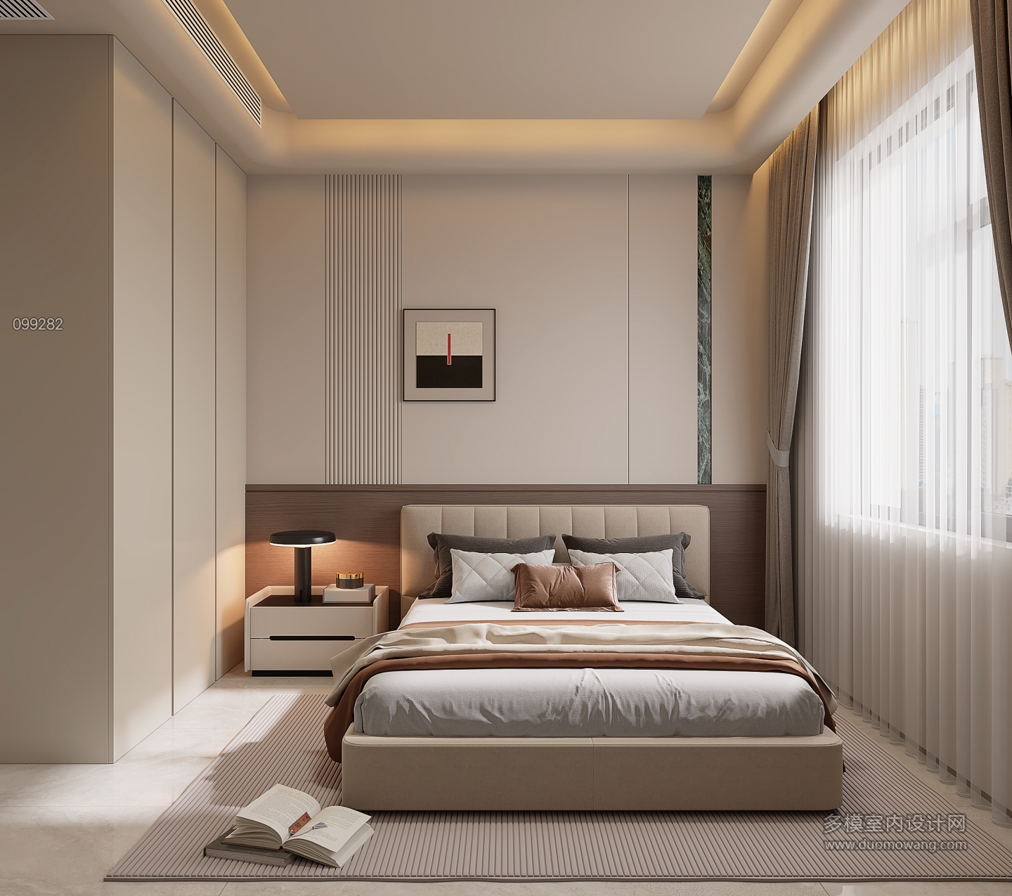 意式二楼次卧三