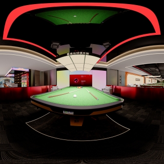 现代台球室
