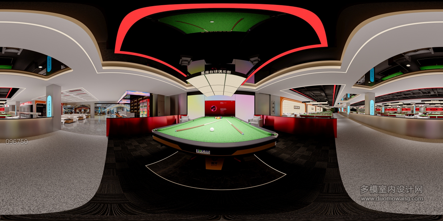 现代台球室
