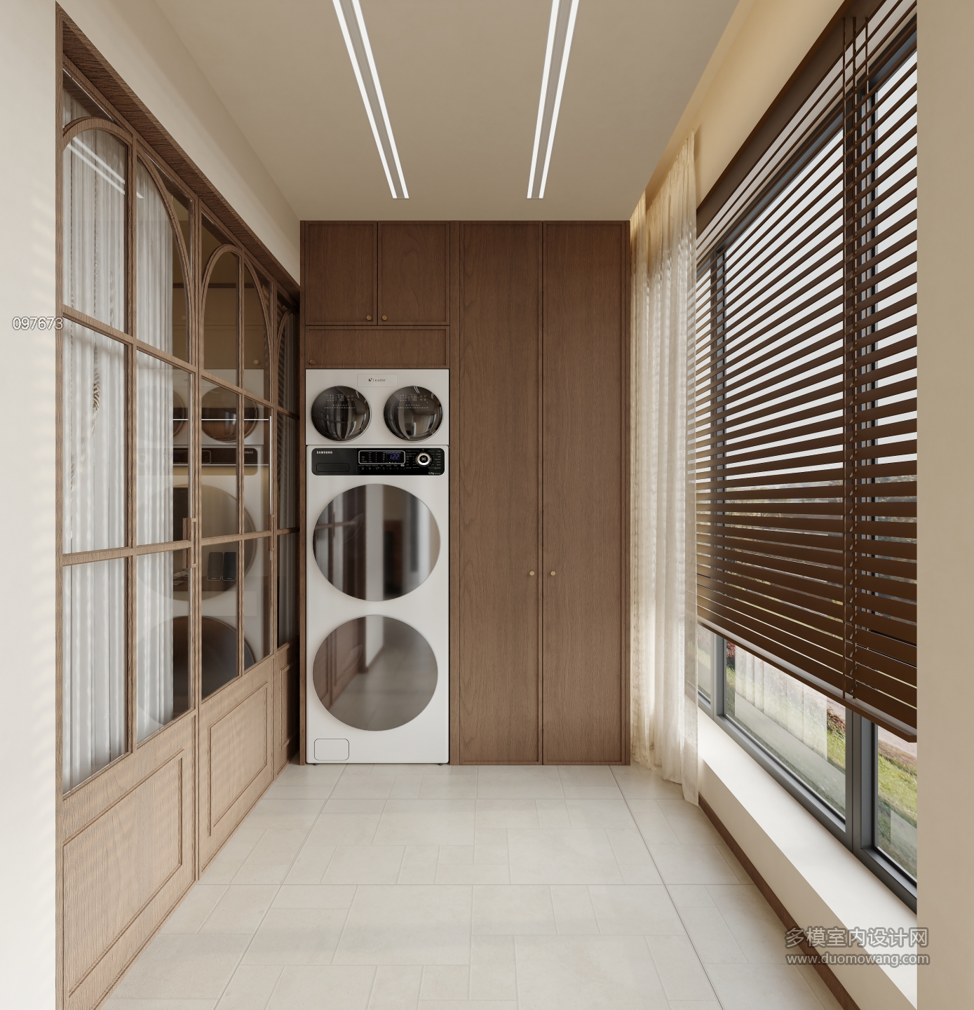 现代 中古风 阳台 单张