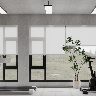 现代-政务大厅健身区特写