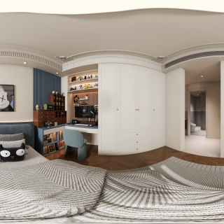 法式男孩房全景