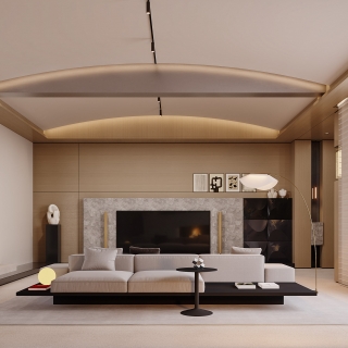 一层现代电视背景特写