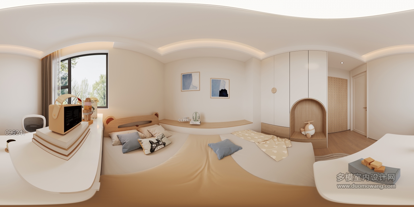 法式男孩房全景