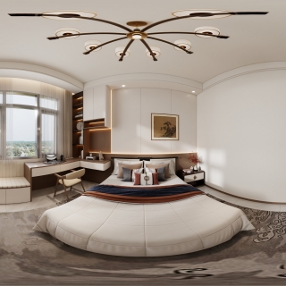 新中式二楼主卧