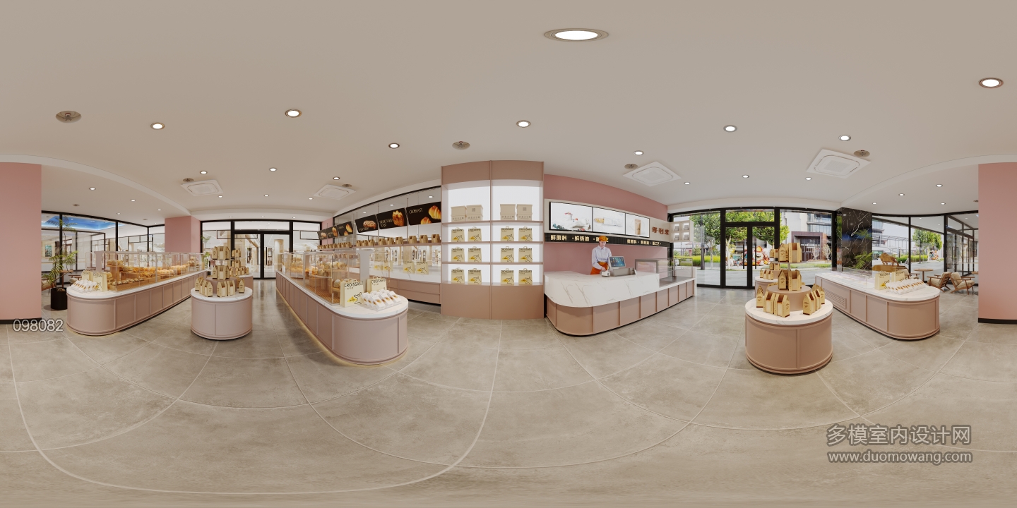 店铺_烘焙店全景