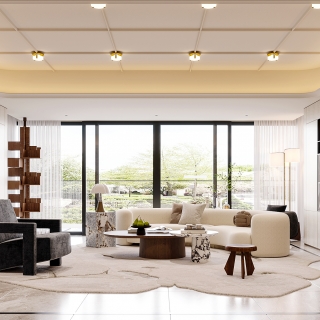 意式轻奢沙发墙