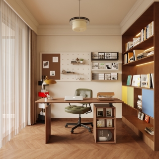 法式复古书房特写