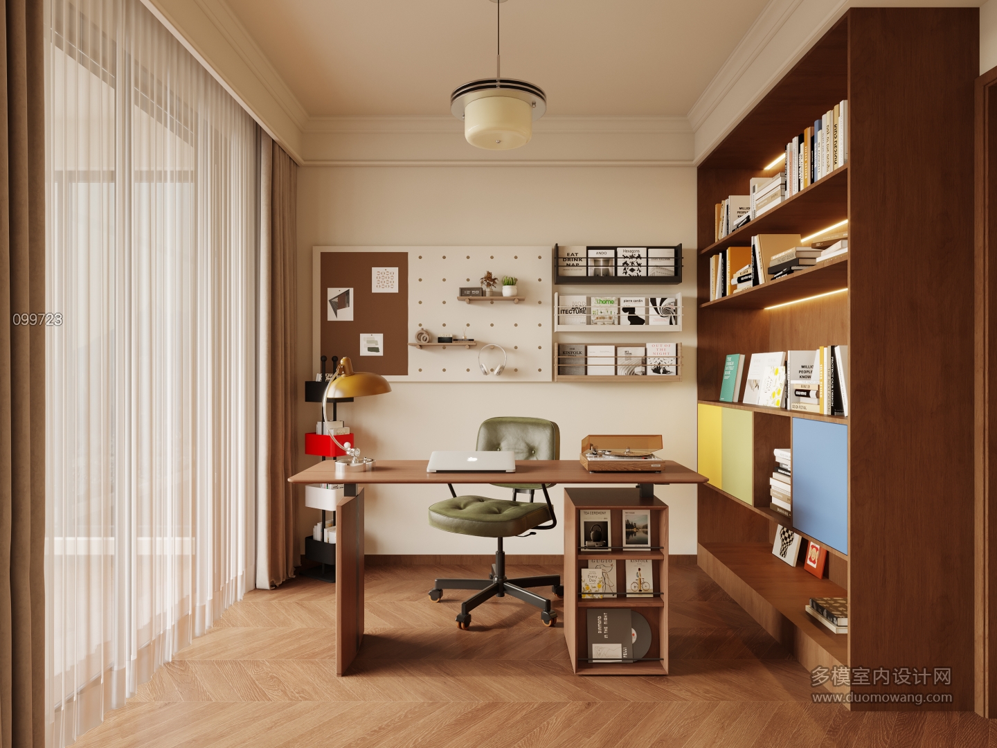 法式复古书房特写