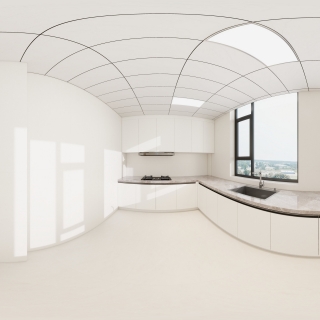 原木风二楼厨房