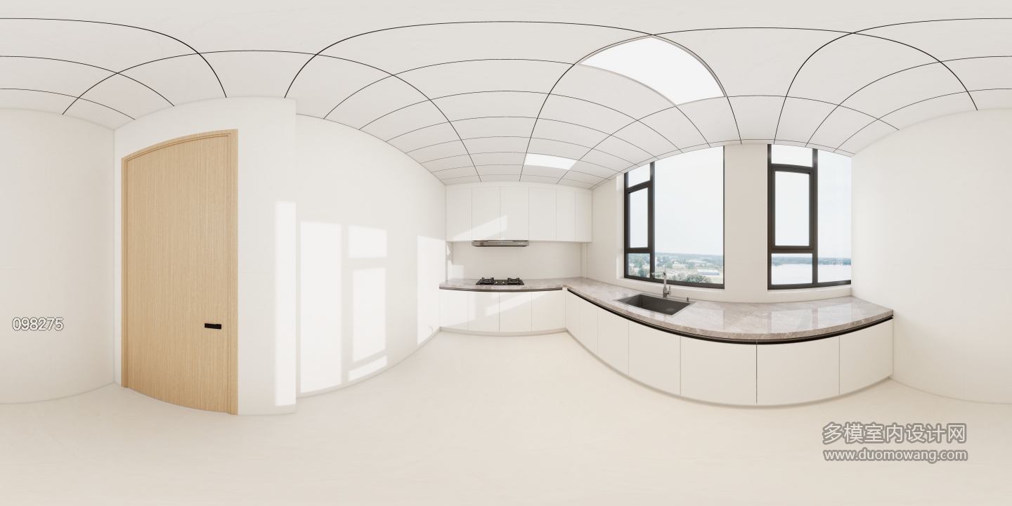 原木风二楼厨房