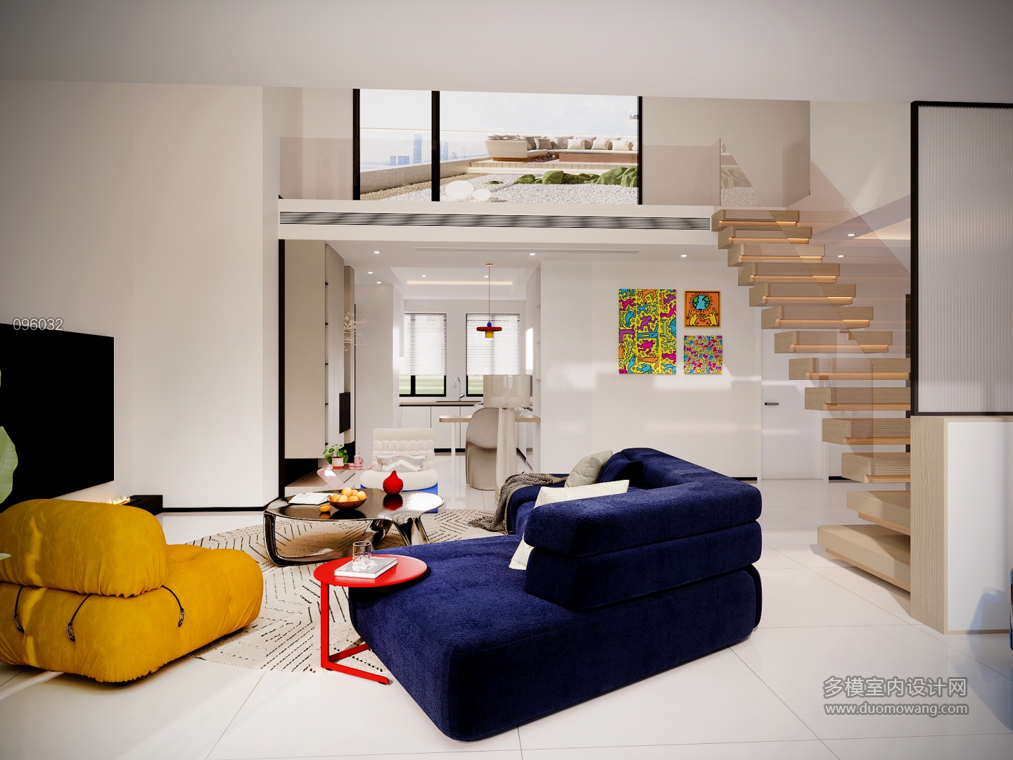 1楼阳台静态现代极简风格