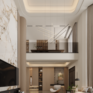 现代一层客厅02