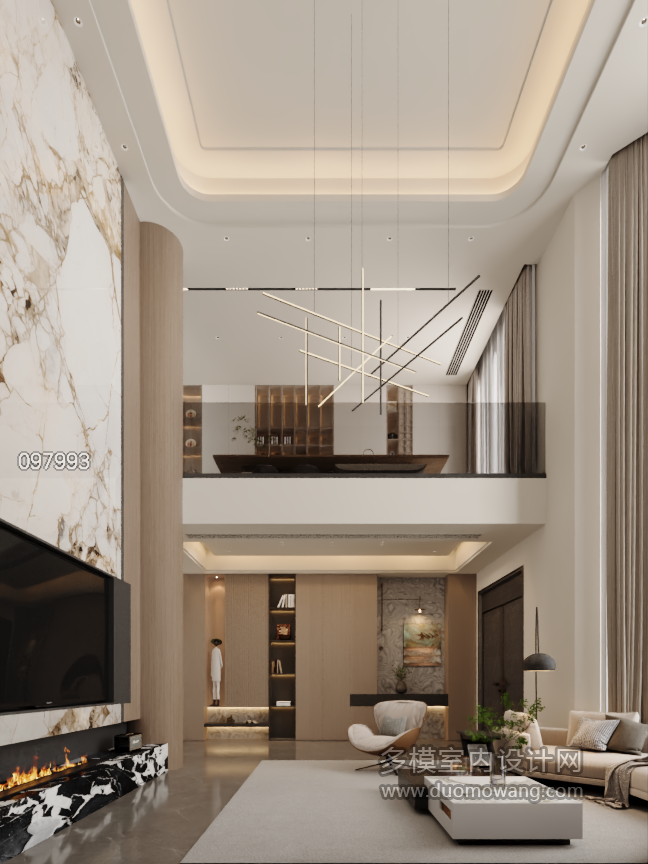 现代一层客厅02