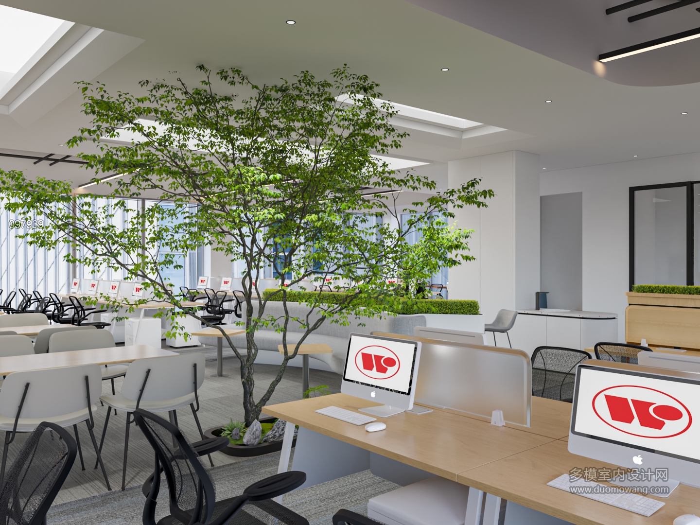 现代办公区三楼单张4