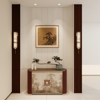 新中式玄关柜