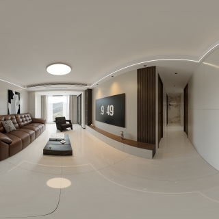 现代客餐厅全景