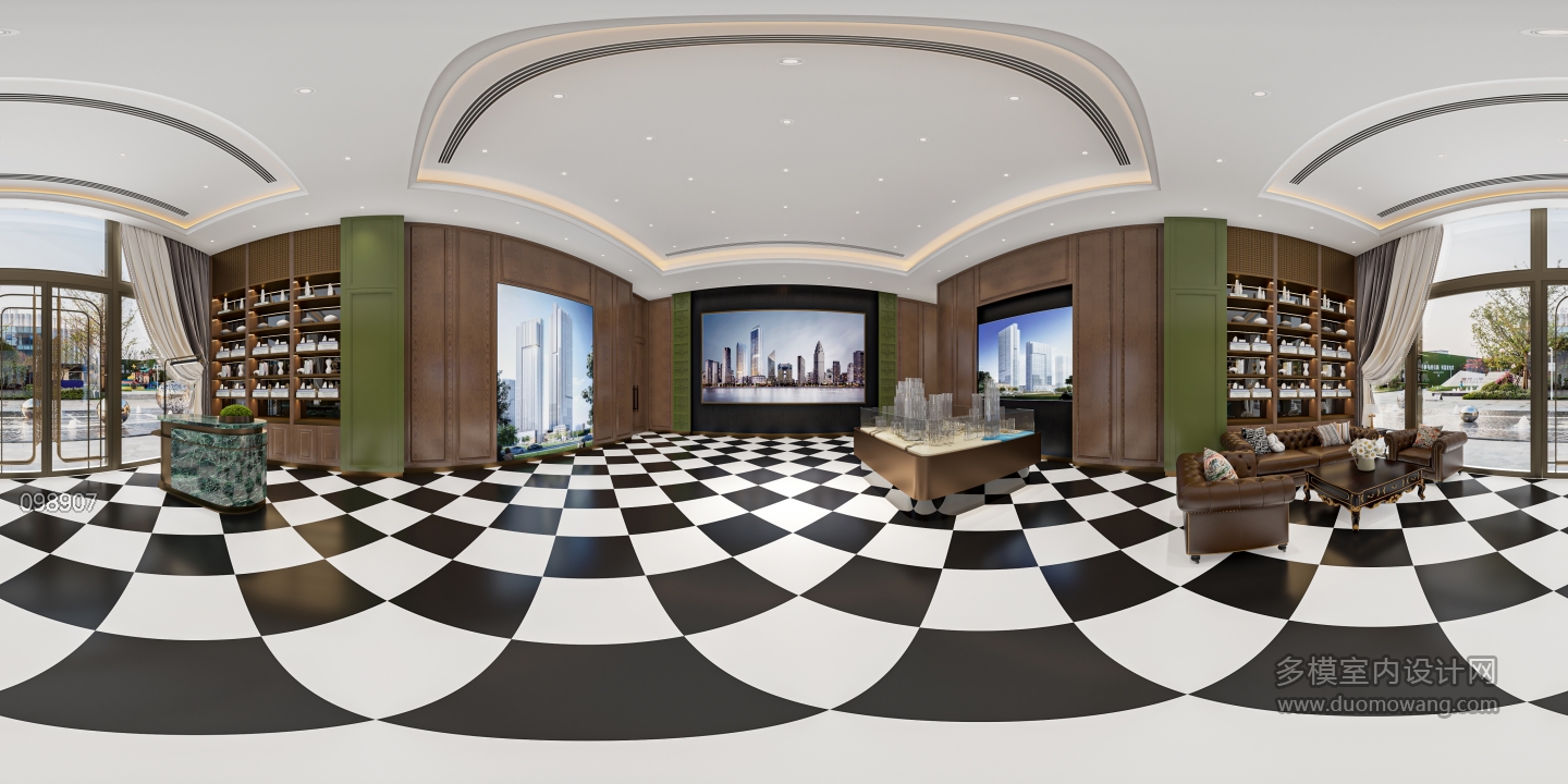 现代售楼部全景1