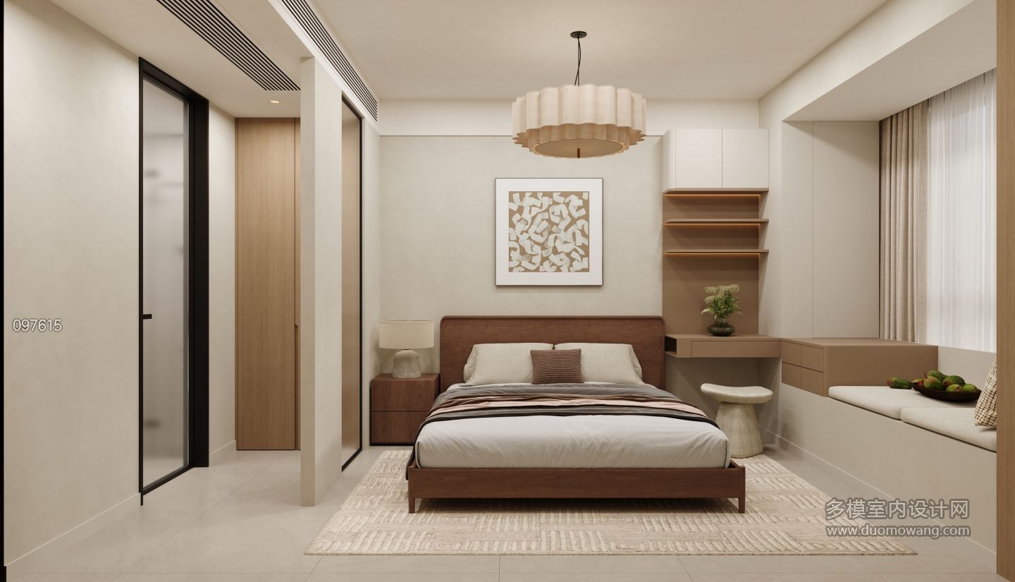 现代 主卧 单张1