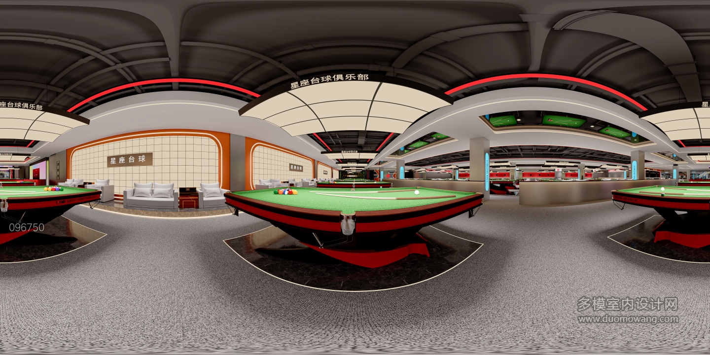 现代台球室