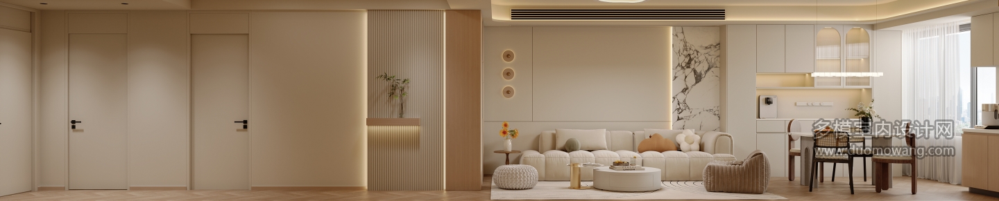 原木奶油风 沙发背景特写