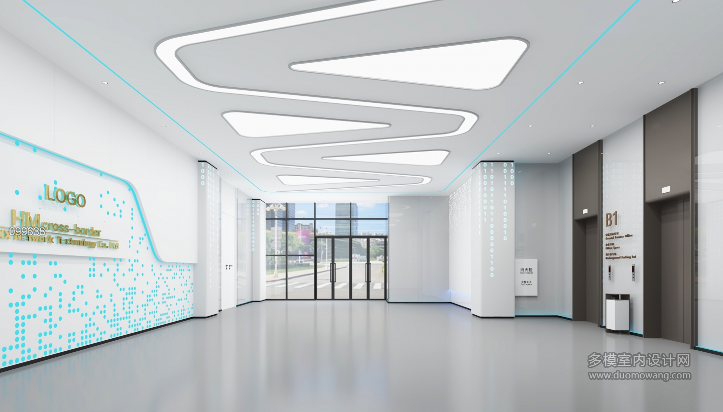 现代科技电梯厅