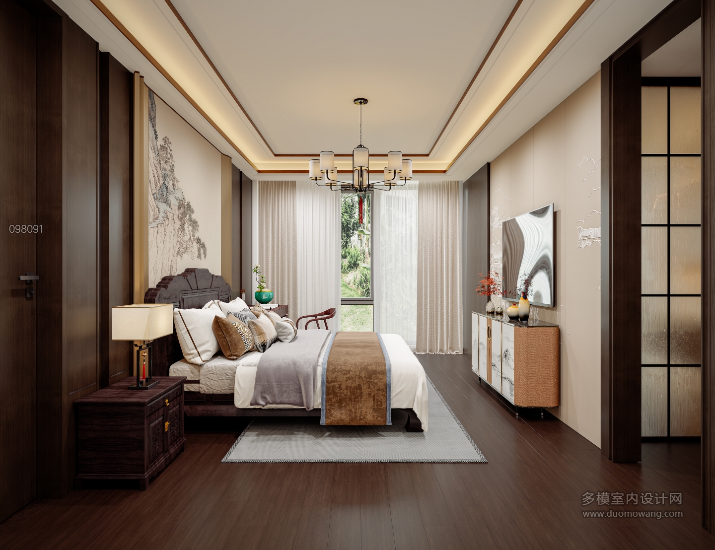 意式别墅一层老人房