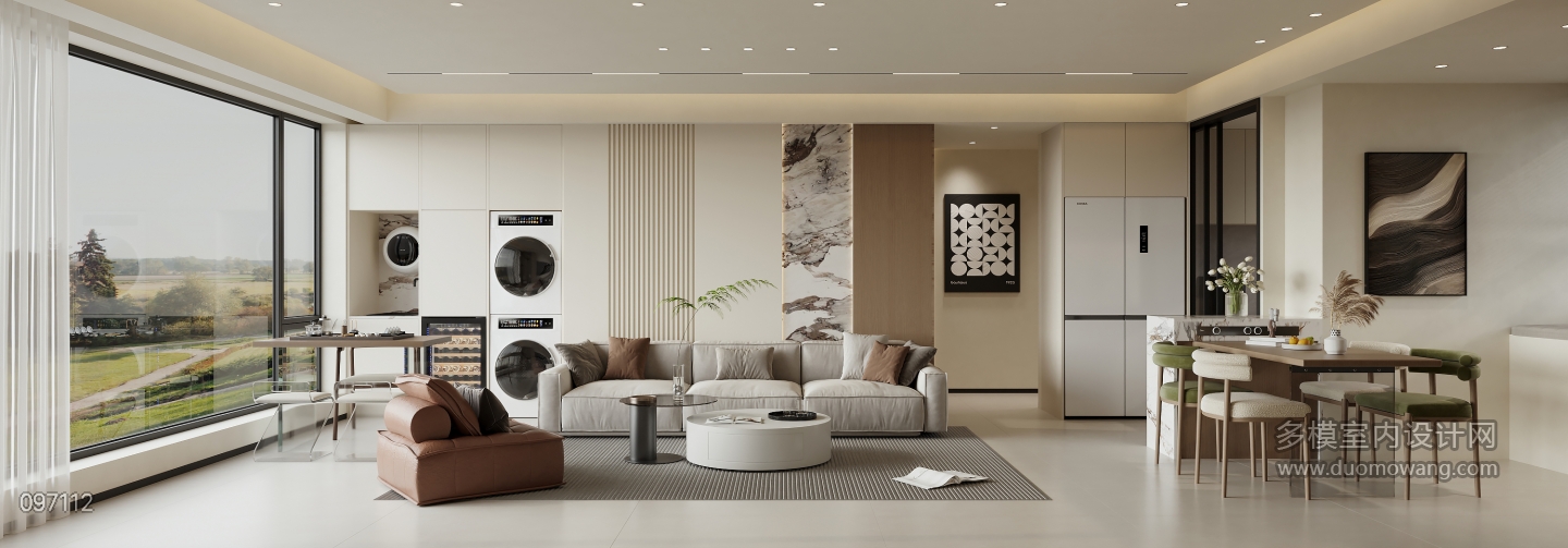 现代 客餐厅 单张2