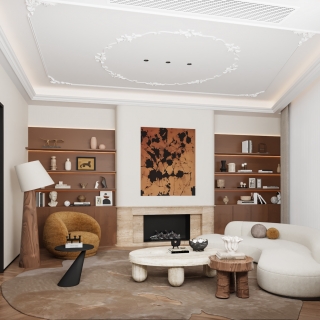 现代一层会客厅