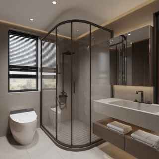 现代意式 主卫 单张