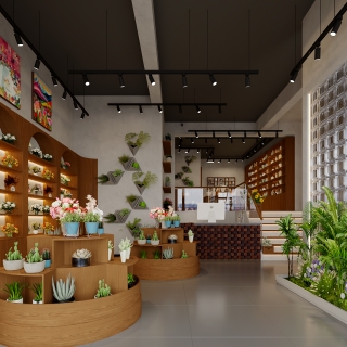 工业风花店特写1