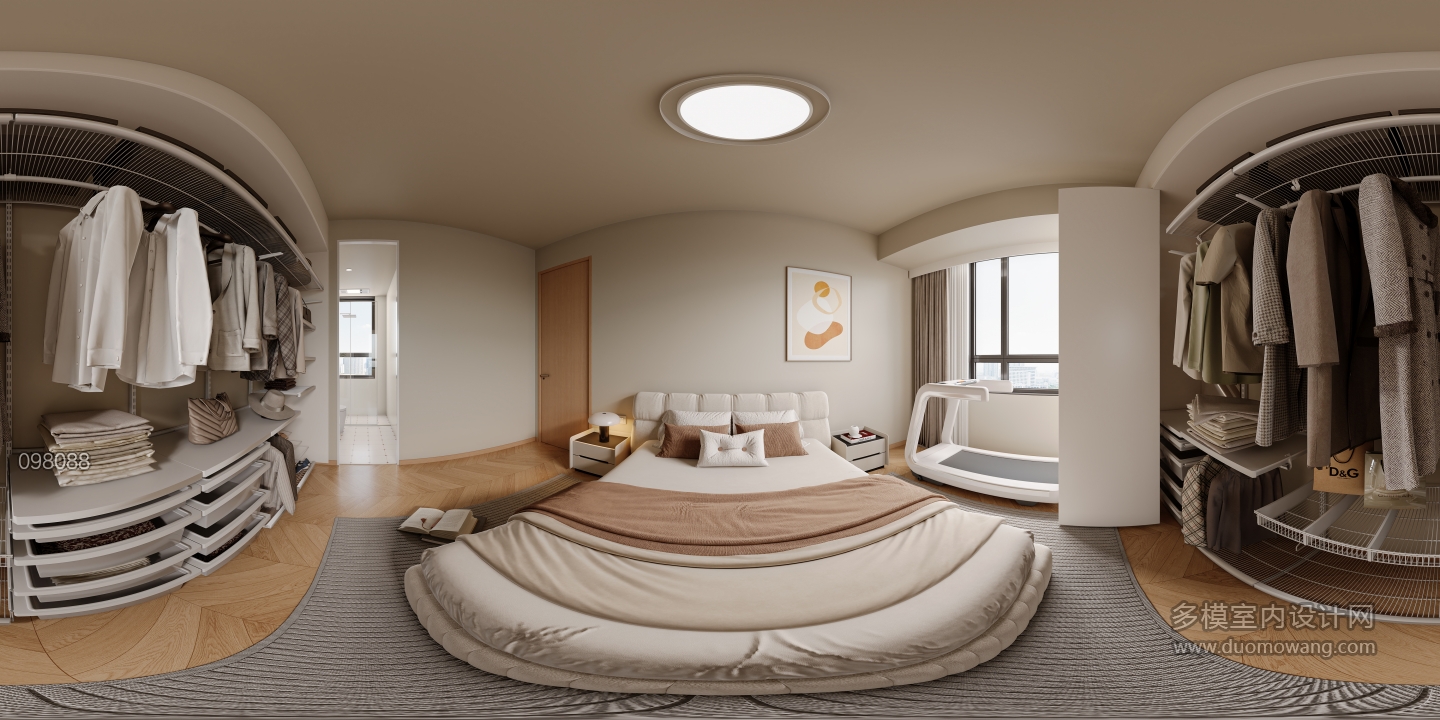 奶油风 主卧全景
