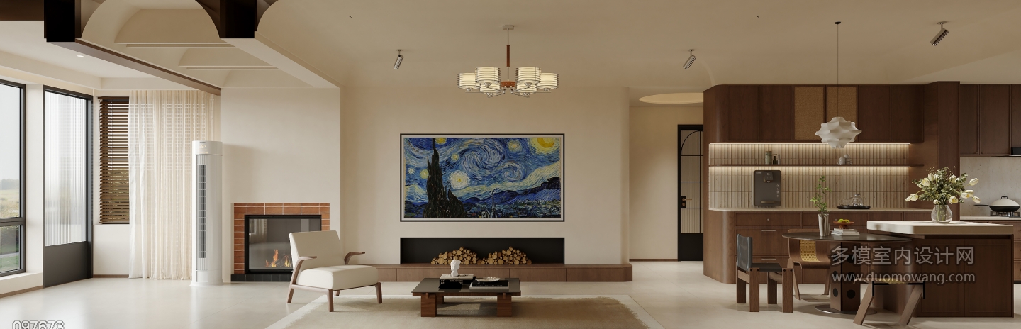 现代 中古风 客厅 单张1