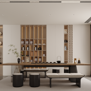 现代二层休闲区