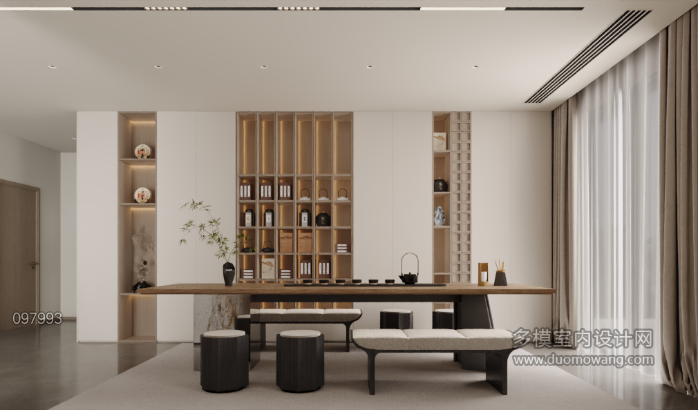 现代二层休闲区