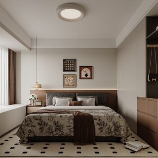 现代主卧特写