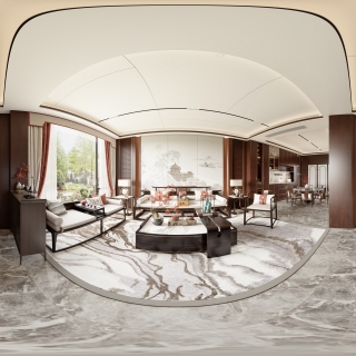 新中式客餐厅全景