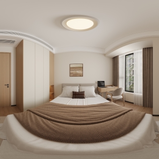 中古风次卧全景